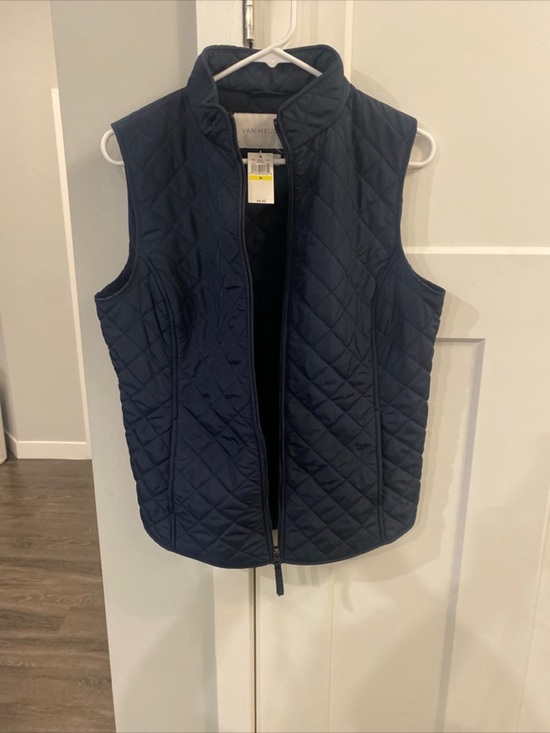 Van Heusen Jackets & Blazers - Van Heusen Black Quilted Vest